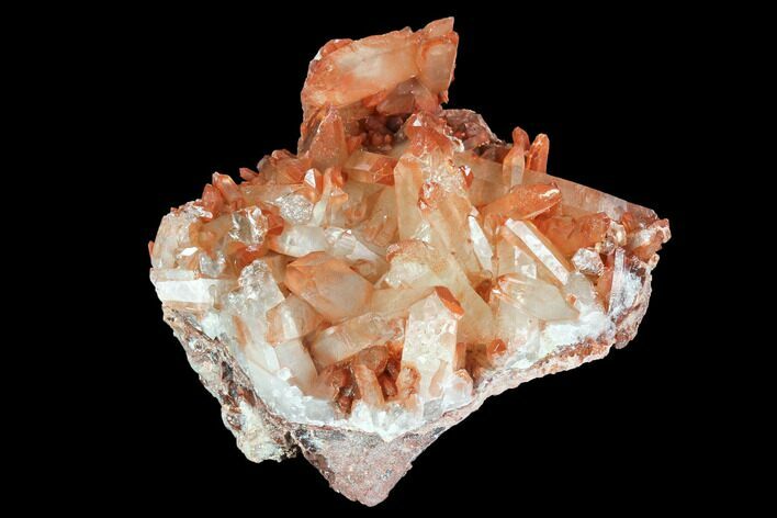 Natural, Red Quartz Crystal Cluster - Morocco #101014